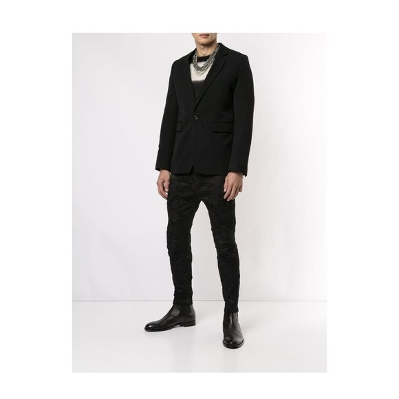 Ann Demeulemeester Floral Jacquard Skinny Trousers - Picture 4 of 5